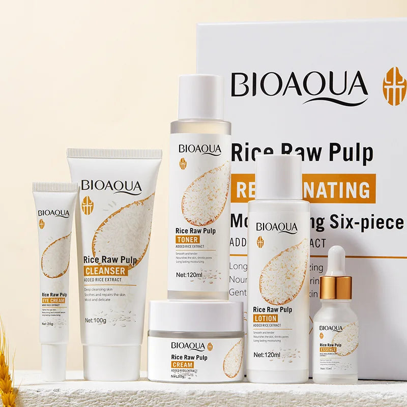 BIOAOUA Rice Protoplasm Grape Hydrating Skincare Set