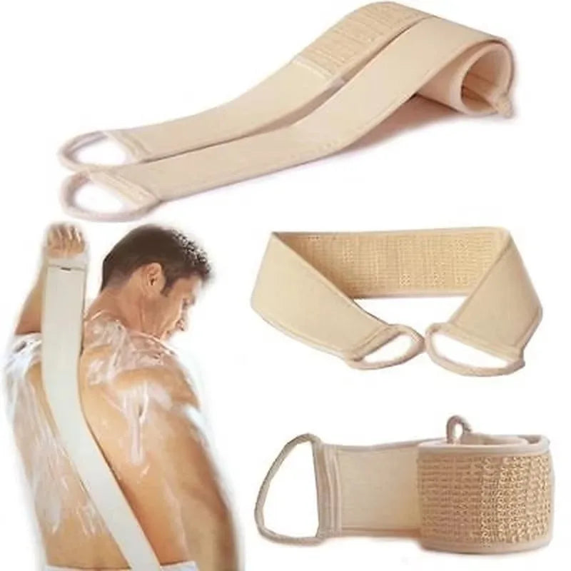 Soft Cotton Hemp Exfoliating Body Bath Shower Scrubber