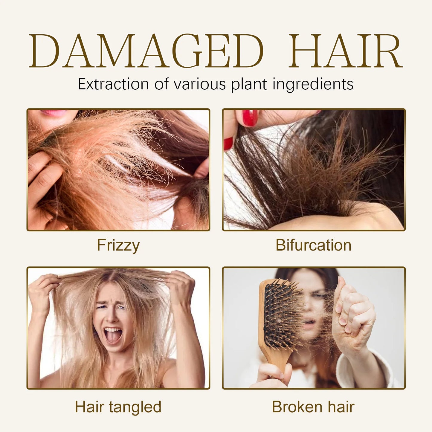 EELHOE Keratin Hair Serum For Smoothing Damaged Frizzy Hair Repair