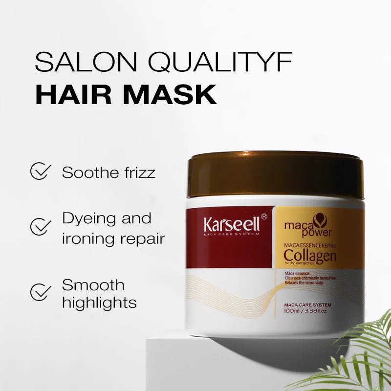 Karseell Hair Mask Travel Set Collagen Repair For Damaged Hair