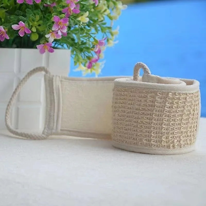 Soft Cotton Hemp Exfoliating Body Bath Shower Scrubber