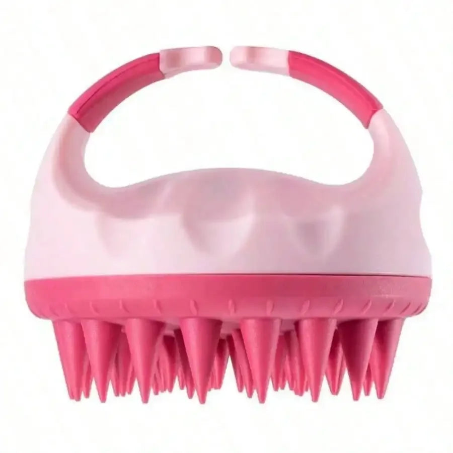 Durable Scalp Scrubber Shampoo Brush With Comfortable Spiked Massage Comb
