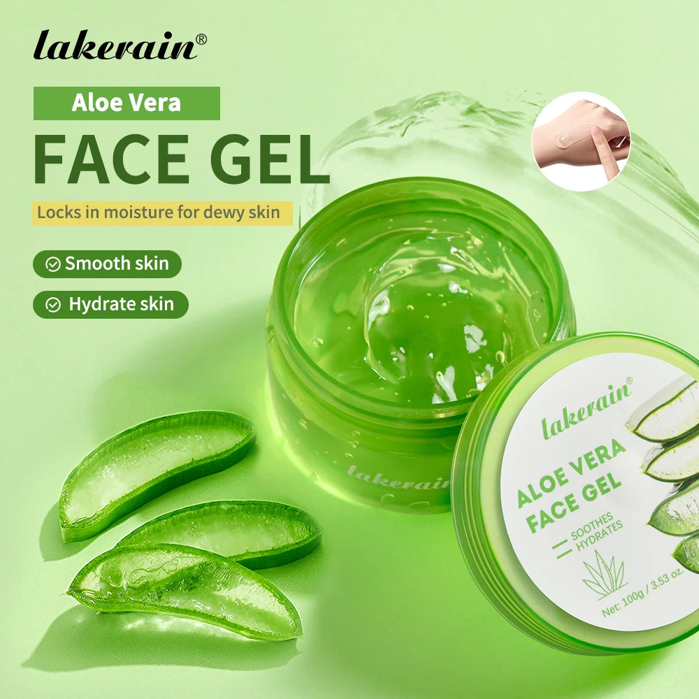 Lakerain Aloe Vera Skin Care Set Hydration Cleanser Toner Serum
