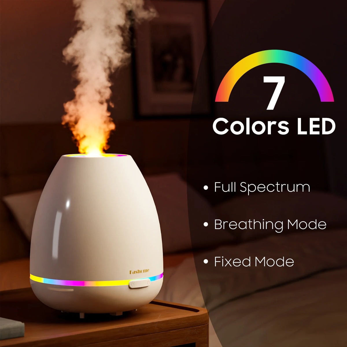 Fashome Ultrasonic Essential Oil Diffuser With Aromatherapy Humidifier