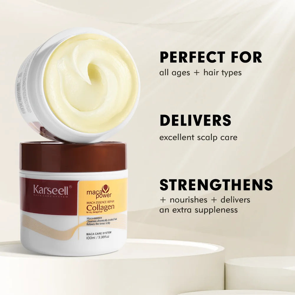 Karseell Collagen Hair Mask Deep Repair With Argan Oil For All Hair Types