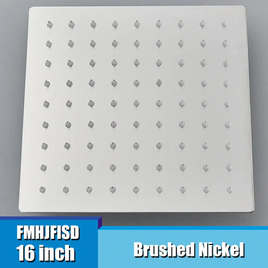 Fmhjfisd Square Ultrathin Ceiling Mount Shower Head Stainless Steel