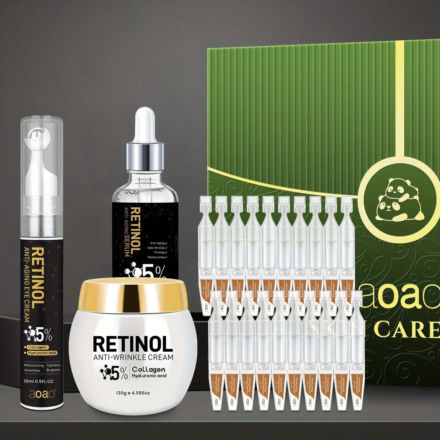 aoao Retinol Deep Hydration Anti-Wrinkle Gift Set For Dry Skin