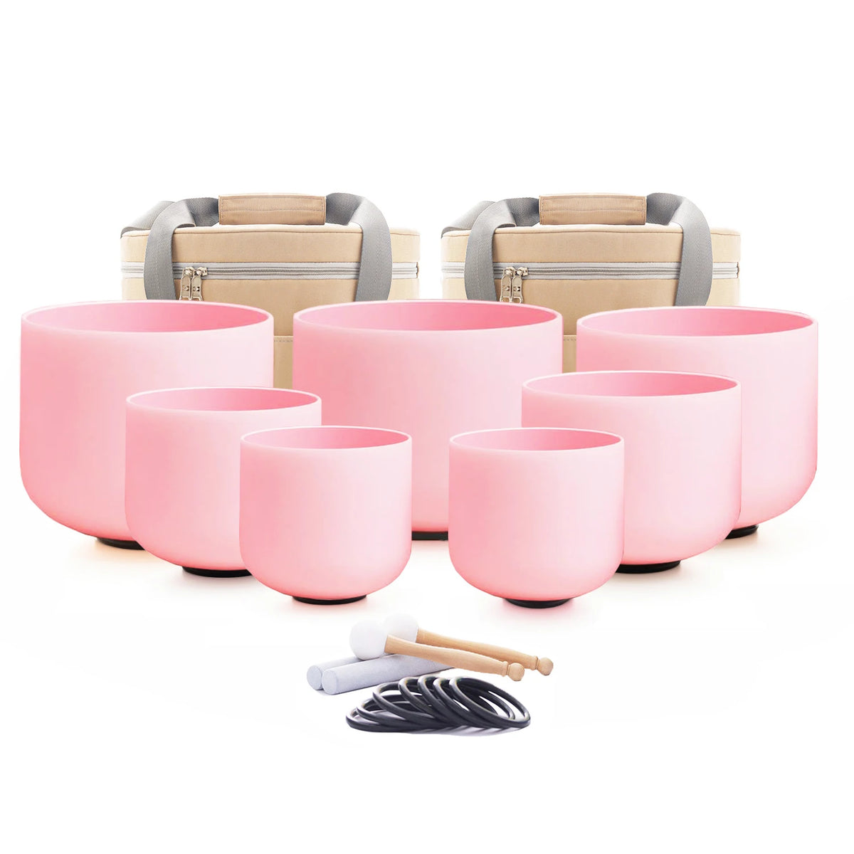 Hye-eun Crystal Singing Bowls Chakra Set For Meditation Sound Healing