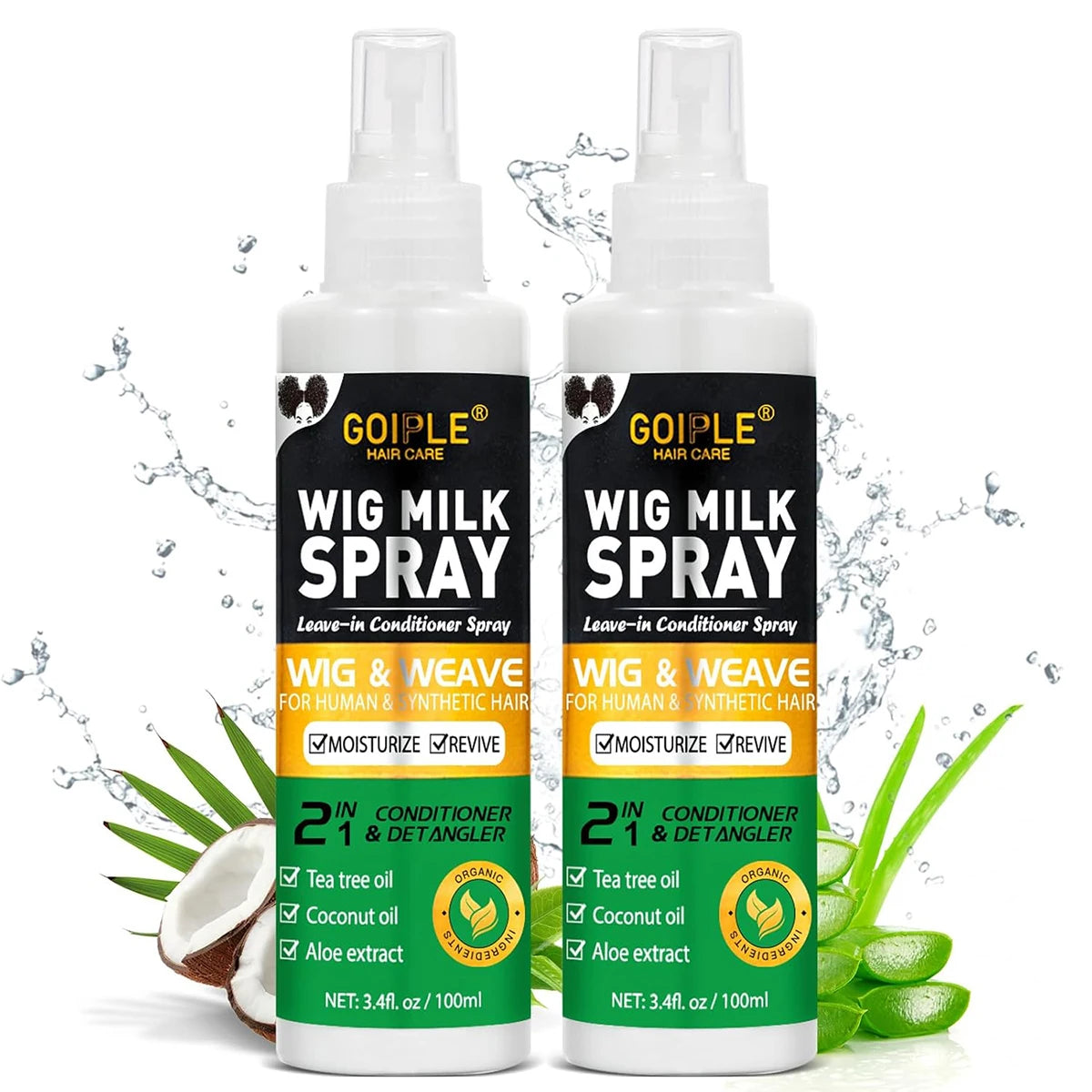 Wig Milk Spray Leave In Conditioner Detangler And Heat Protector