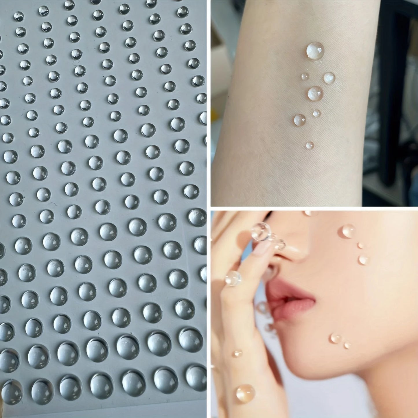 Clear 3D Water Drop Stickers For Stage Performance And Makeup