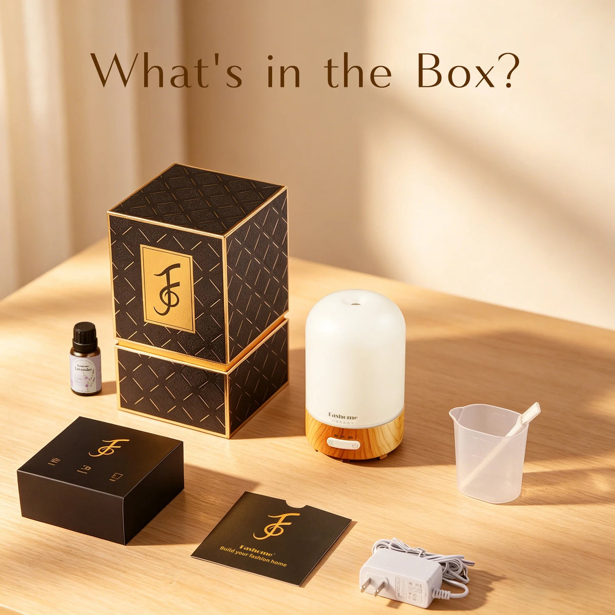 Fashome Glass Ultrasonic Aromatherapy Diffuser With Automatic Shutoff