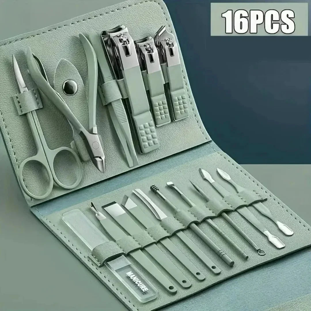 Stainless Steel Nail Clippers And Cuticle Nipper Travel Set
