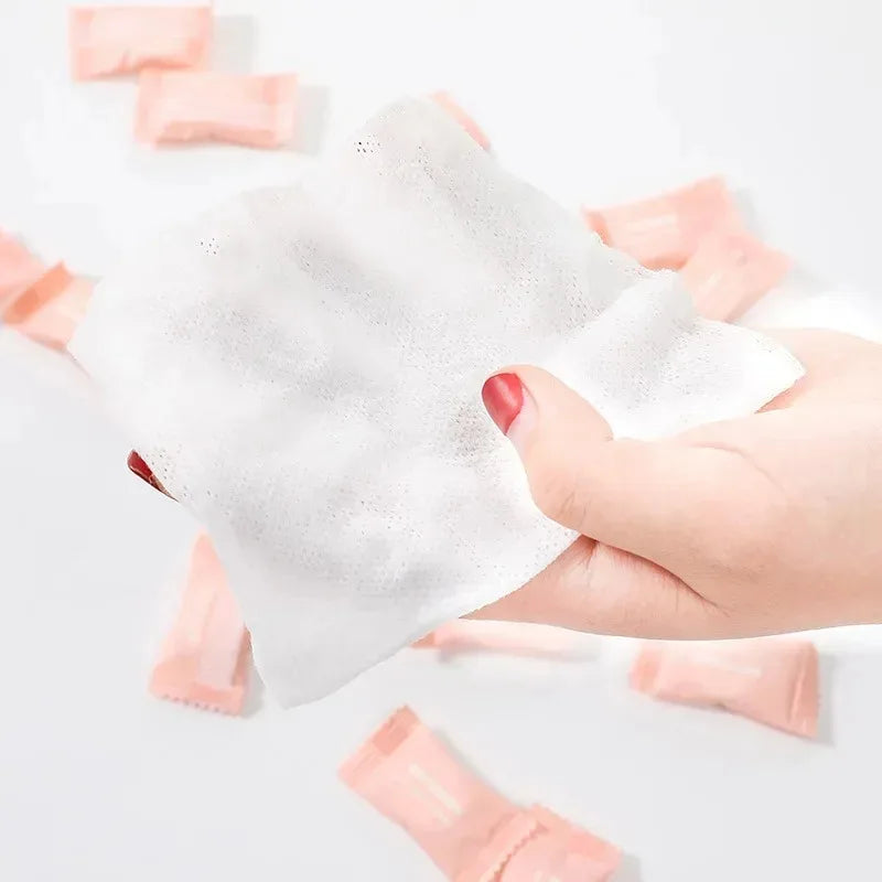 Mini Compressed Travel Towel Disposable Cotton Face Care Tablets