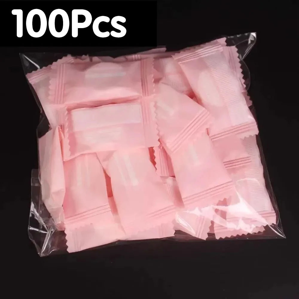Mini Compressed Travel Towel Disposable Cotton Face Care Tablets