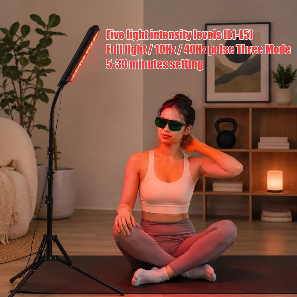 Light Therapy Lamp With Adjustable Stand Infrared 660nm 850nm