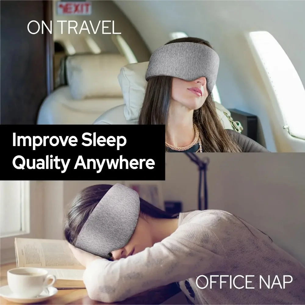 Adjustable Light Blocking Sleep Eye Mask Nylon For Travel