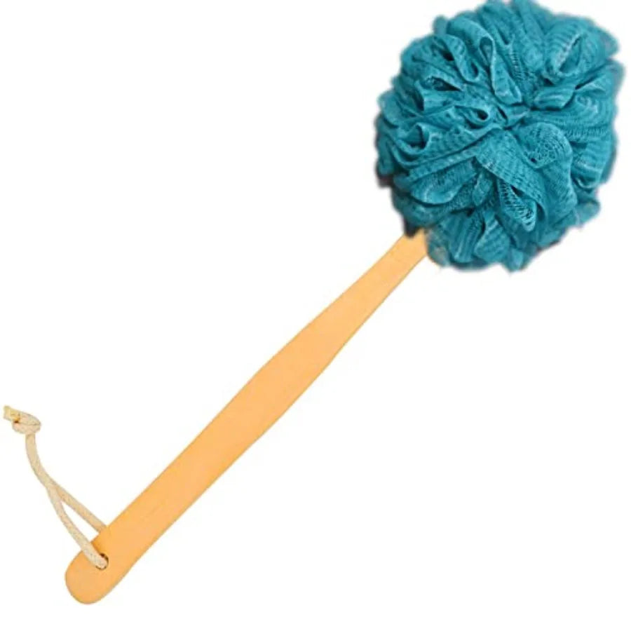 Premium Long Handle Bath Brush with Loofah For Men And Women