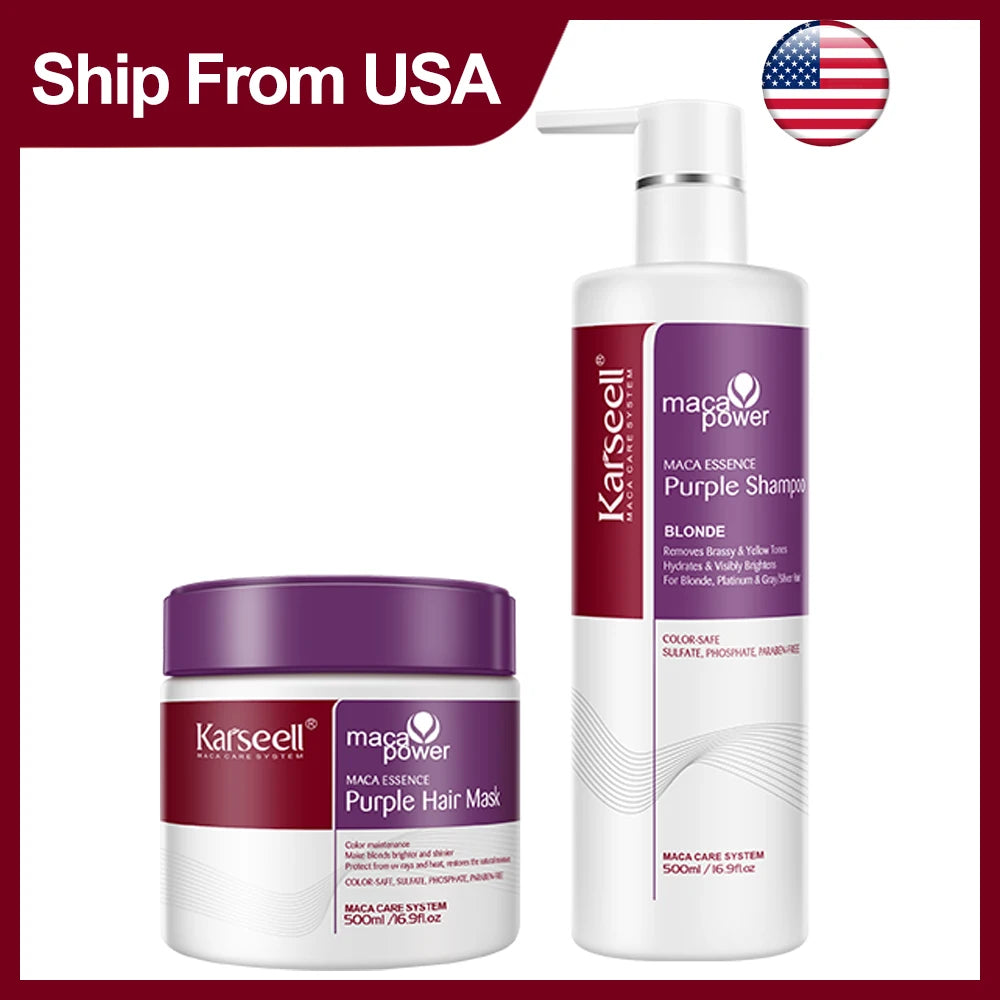 Karseell Hair Mask And Shampoo Neutralizes Brass Tones
