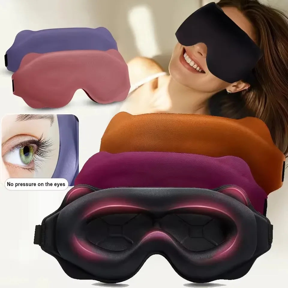 3D Contoured Sleeping Mask Light Blocking Eye Cover For Travel