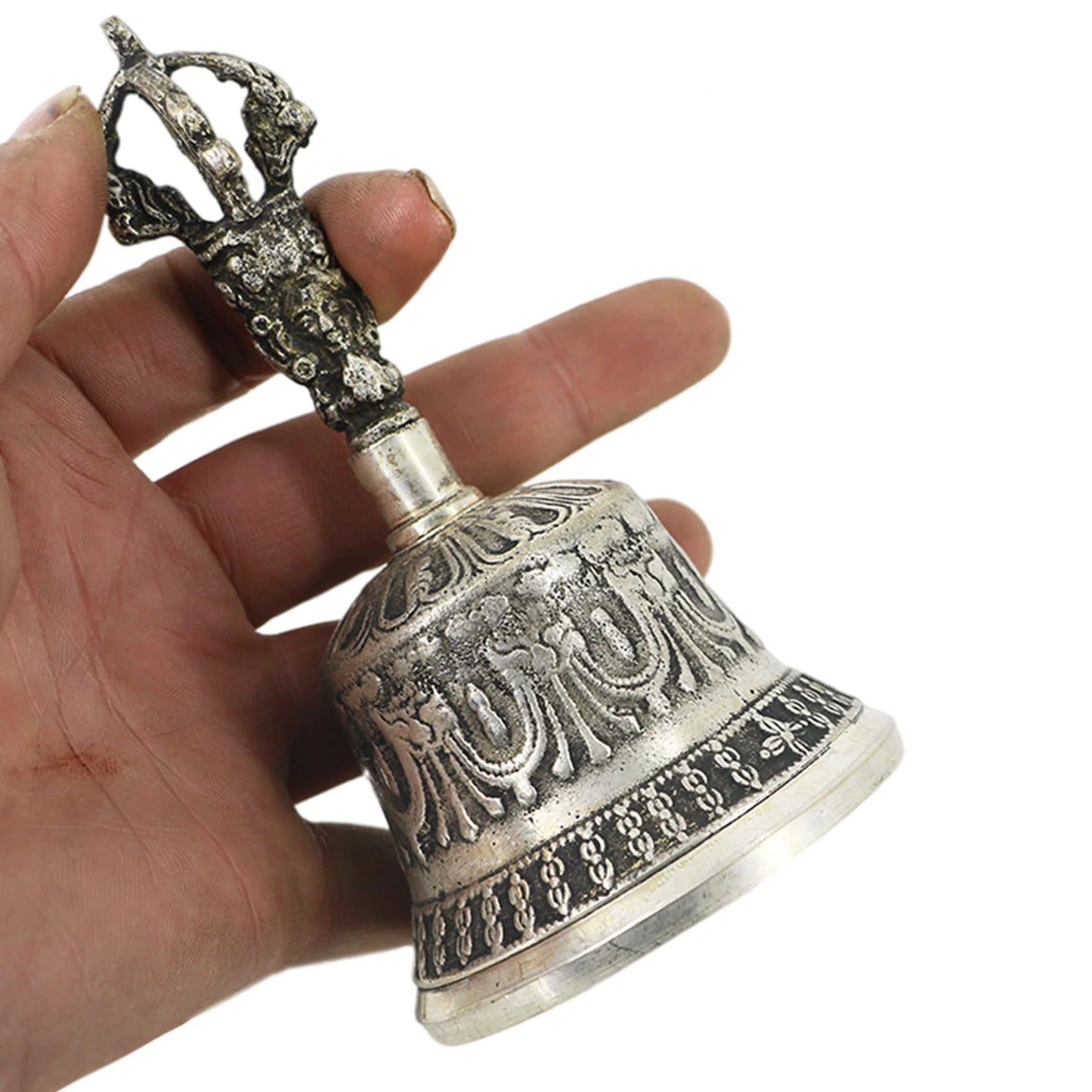 Handcrafted Tibetan Buddhist Meditation Bell and Dorje Set