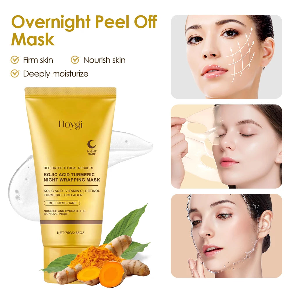 Ms.Dear Kojic Acid Turmeric Overnight Peel Off Brightening Face Mask