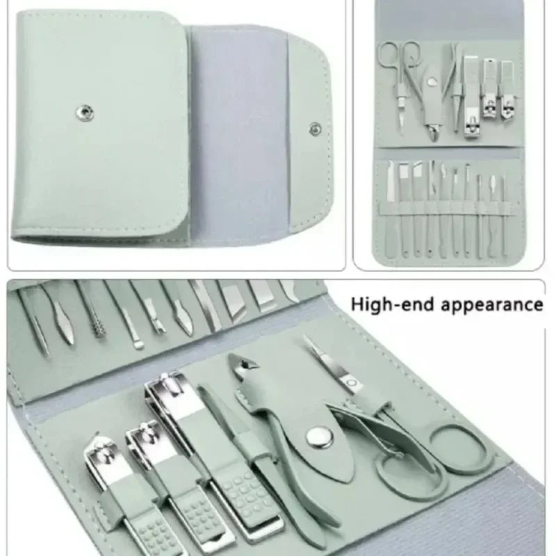 Stainless Steel Nail Clippers And Cuticle Nipper Travel Set