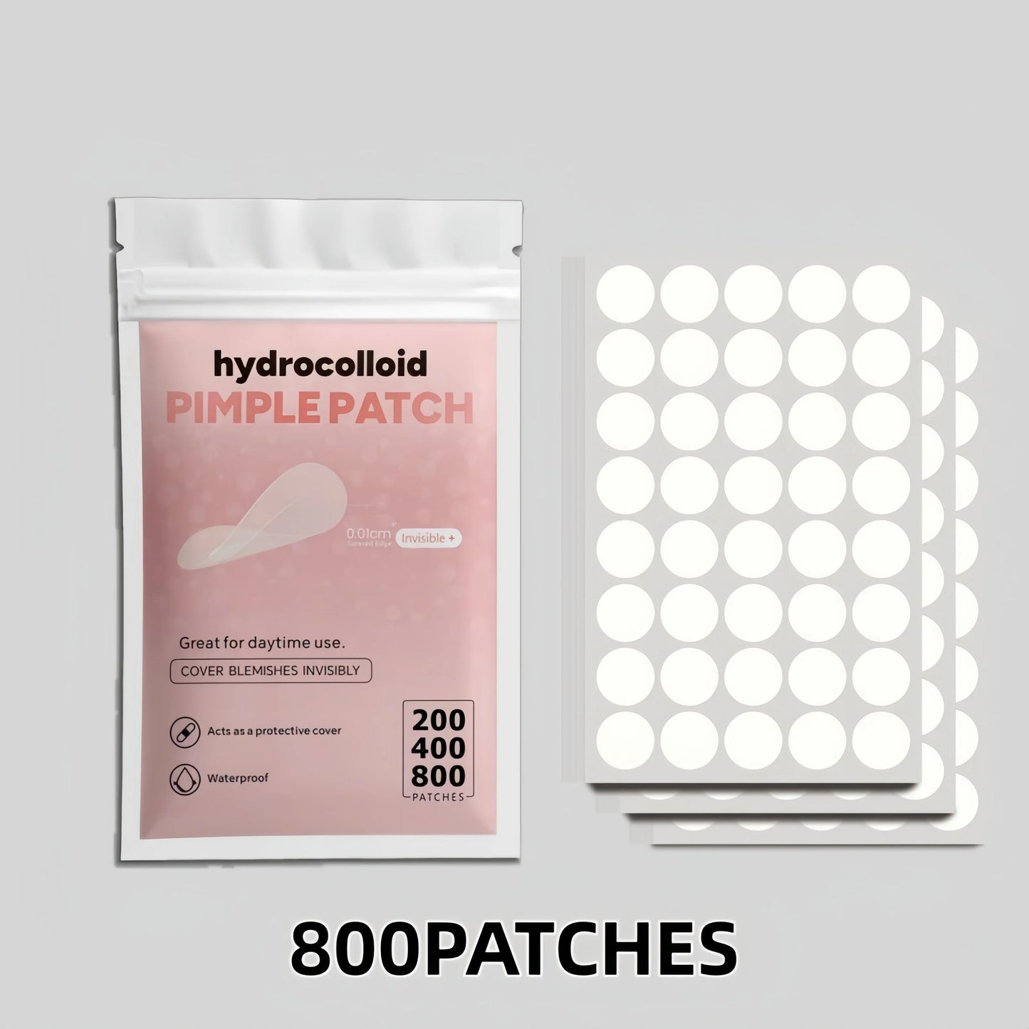 Invisible Acne Patch Set with Hydrocolloid Stickers for Pimple