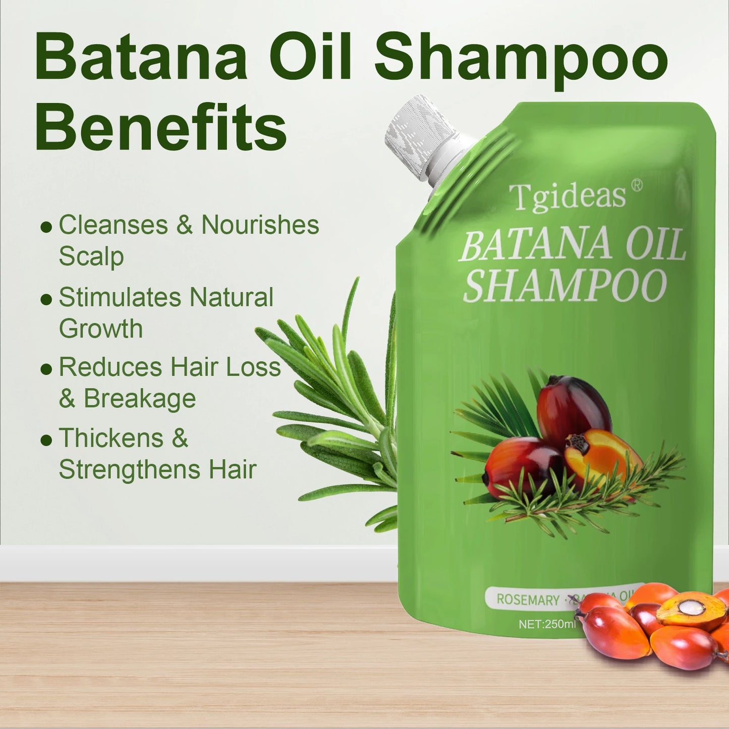 Tgideas Rosemary Batana Oil Shampoo For Hair Growth
