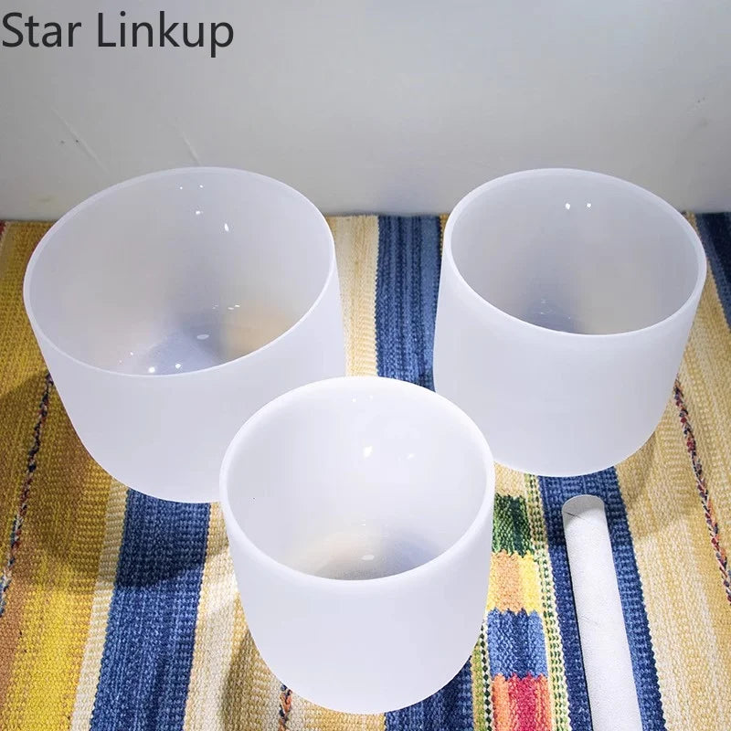 Premium Quartz Crystal Singing Bowls For Meditation And Relaxation