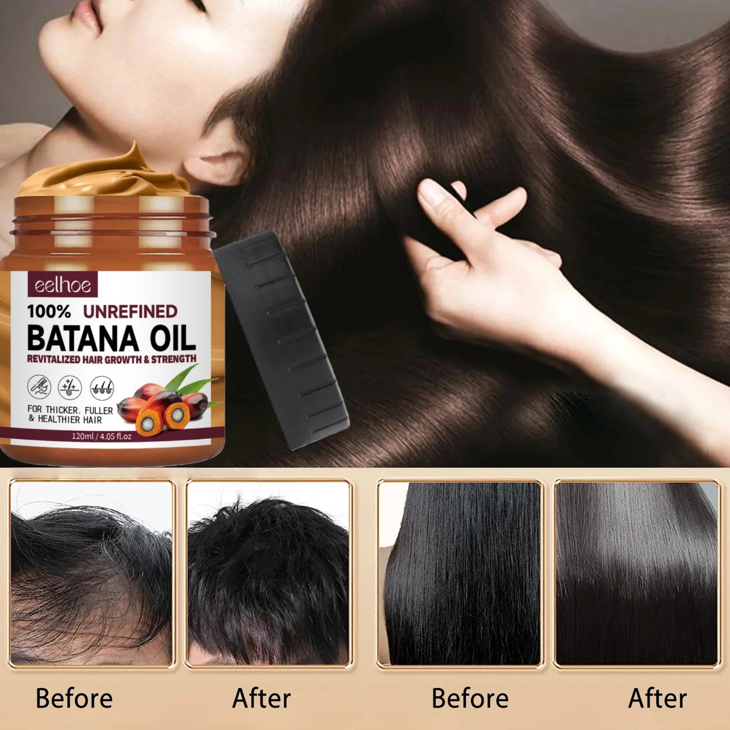 Eelhoe Batana Oil Hair Conditioner Smoothes And Repairs Damaged Hair