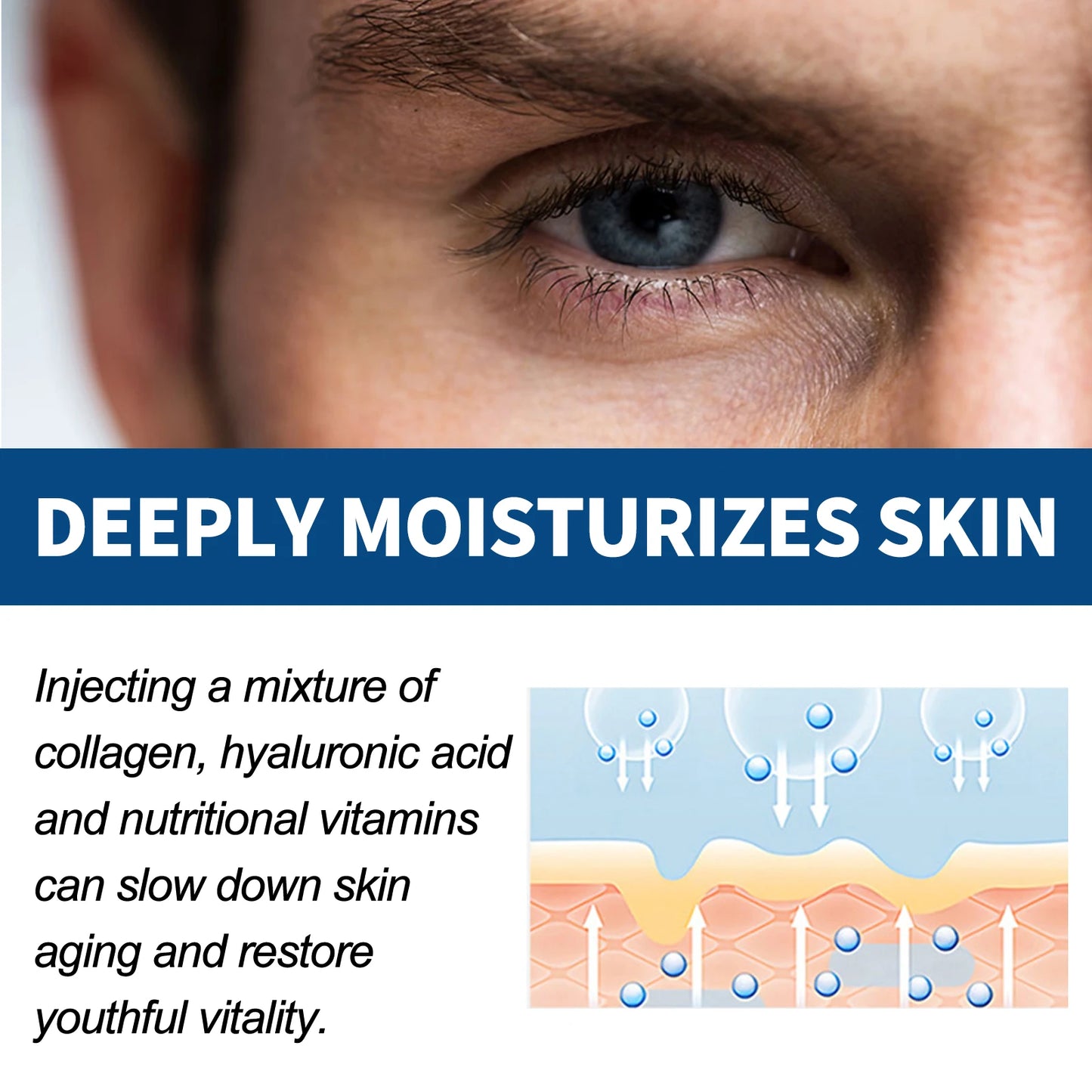 East Moon Men Retinol Collagen Firming Moisturizing Cream With Hyaluronic Acid