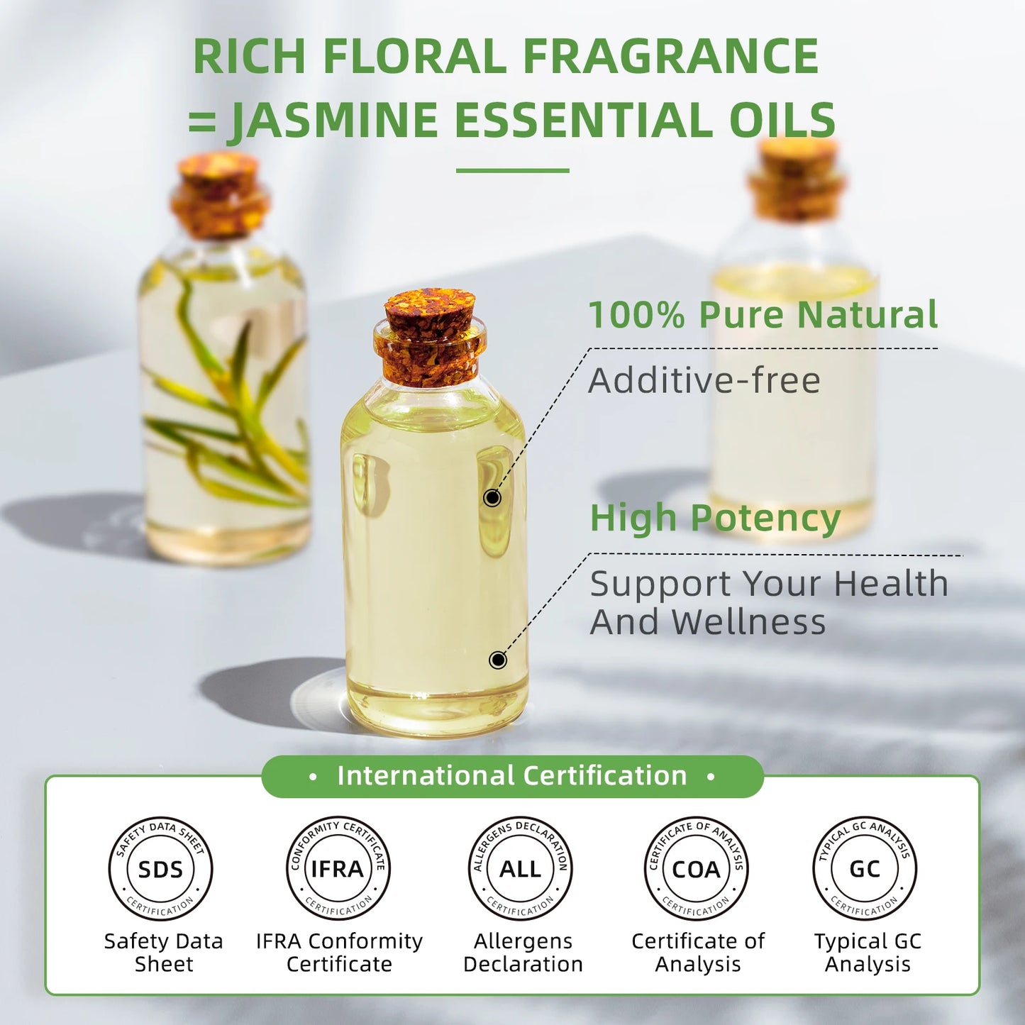 Hiqili Natural Essential Oils Set Geranium Tea Tree Rosemary Lavender Peppermint