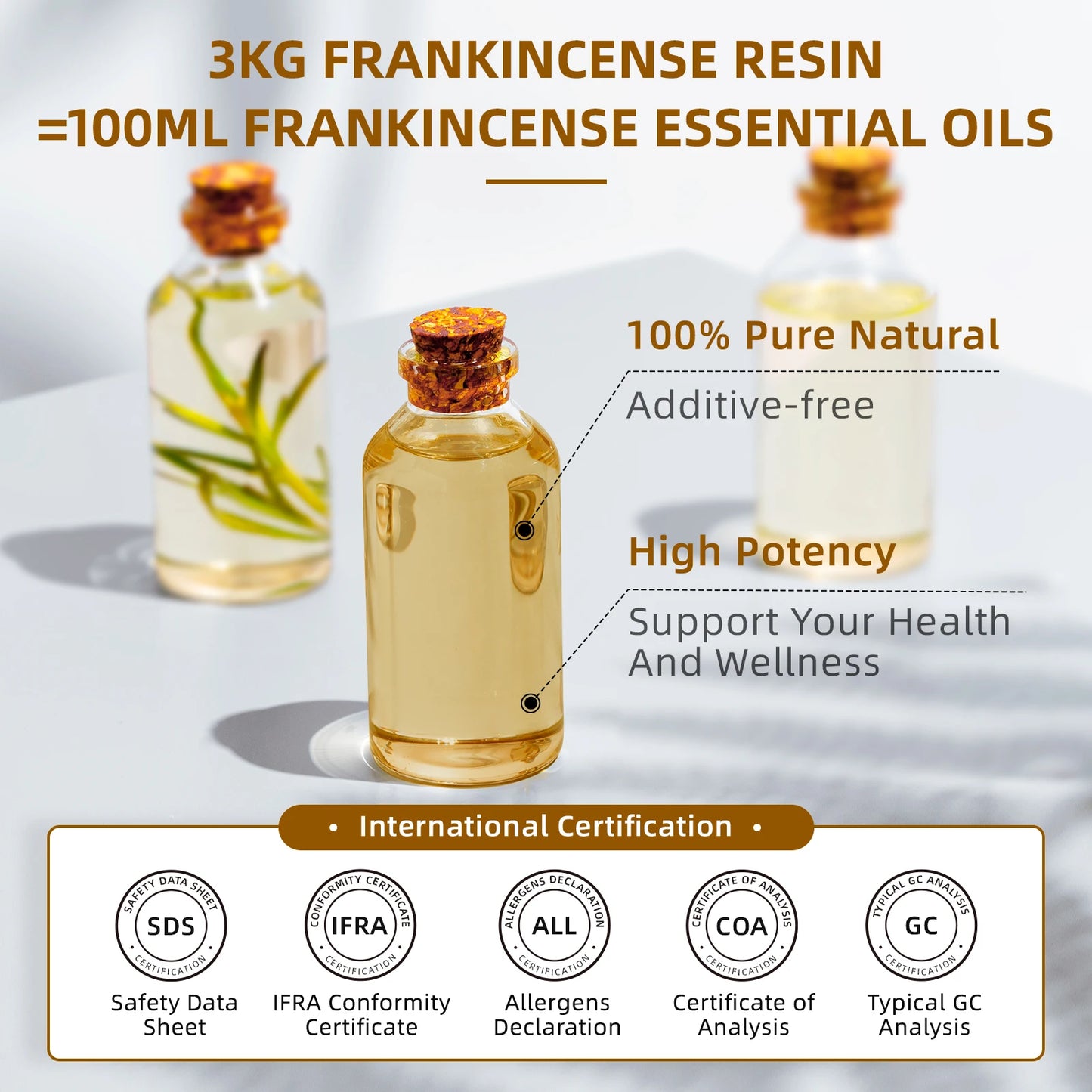 HIQILI Pure Frankincense Essential Oil For Aromatherapy Diffusers