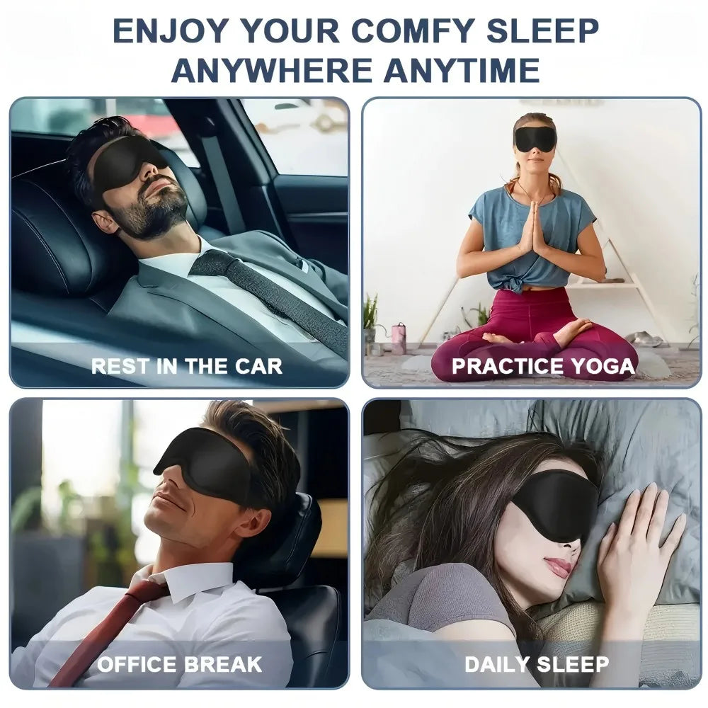 Breathable 3D Memory Foam Sleep Eye Mask For Deep Rest
