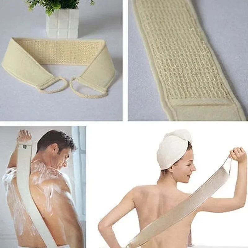 Soft Cotton Hemp Exfoliating Body Bath Shower Scrubber