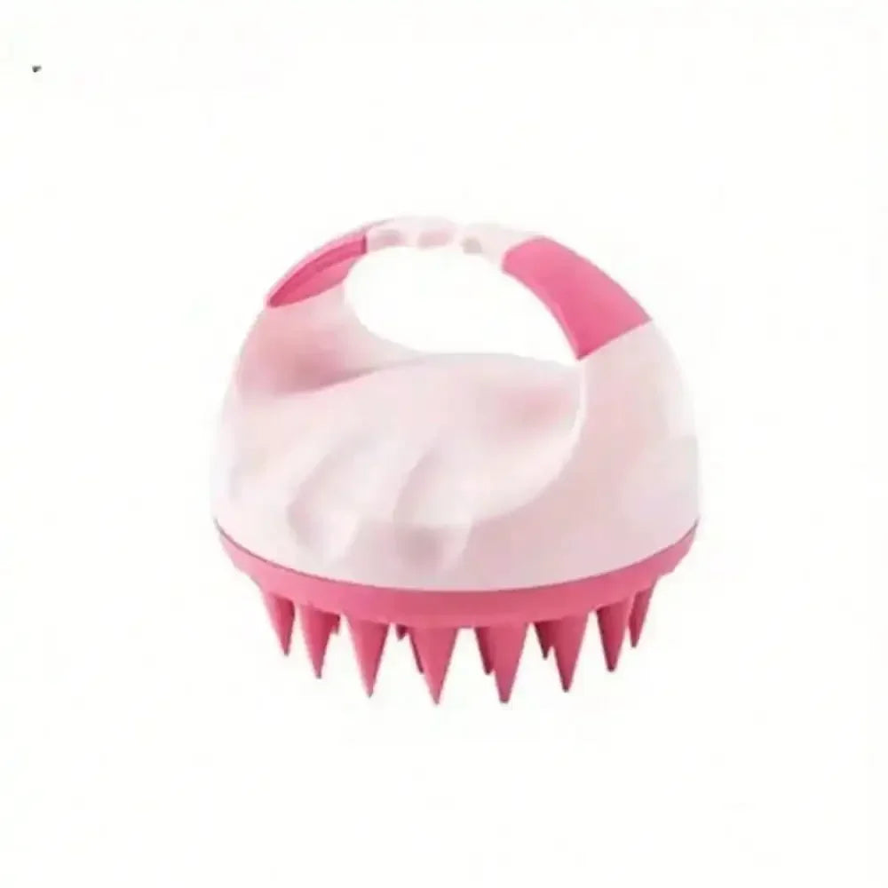 Durable Scalp Scrubber Shampoo Brush With Comfortable Spiked Massage Comb