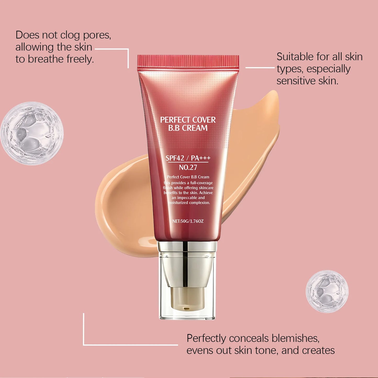 BB Cream Concealer Brightening Moisturizing Long Lasting Hydrating