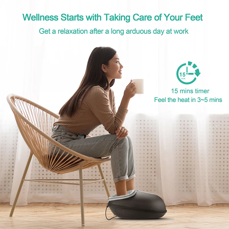 Medcursor Shiatsu Foot Massager With Heat Therapy for Pain Relief