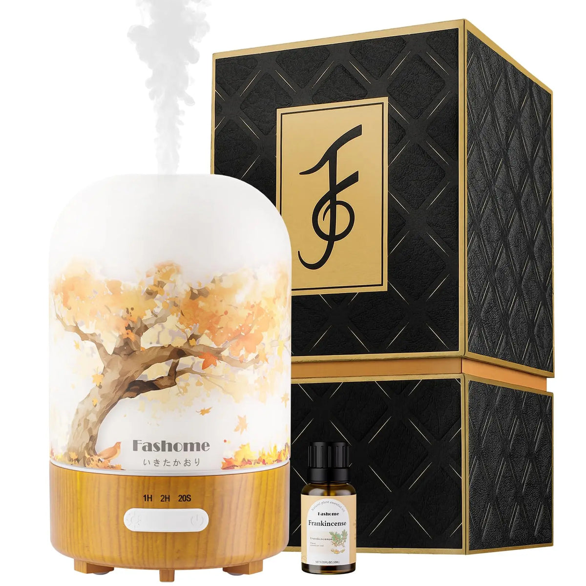 Fashome Glass Ultrasonic Aromatherapy Diffuser With Automatic Shutoff