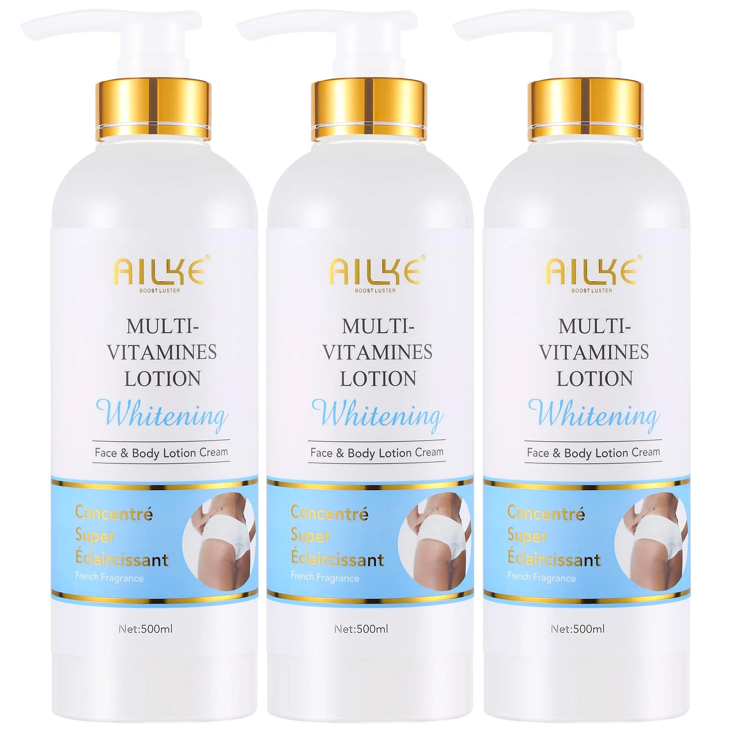 AILKE Multivitamin Body Lotion Whitening Dark Spots Removal Moisturizing