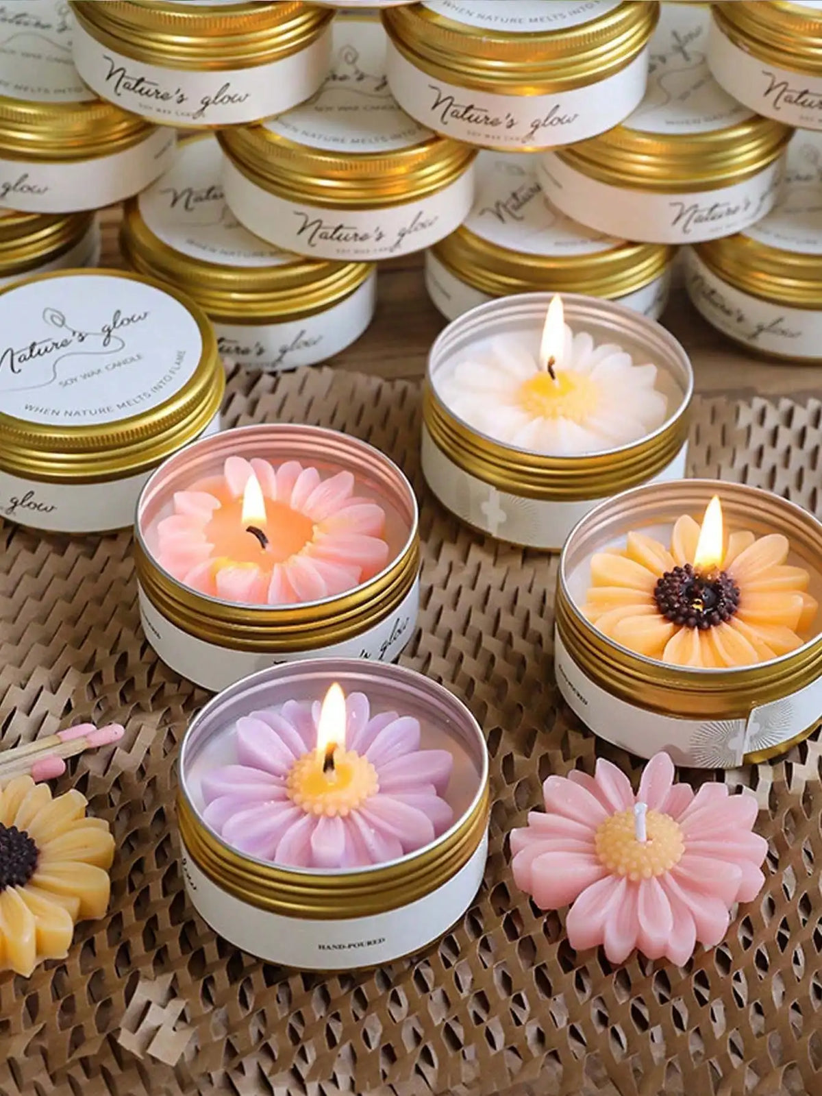 Little Iron Jar Chamomile Scented Soy Wax Aromatherapy Candle