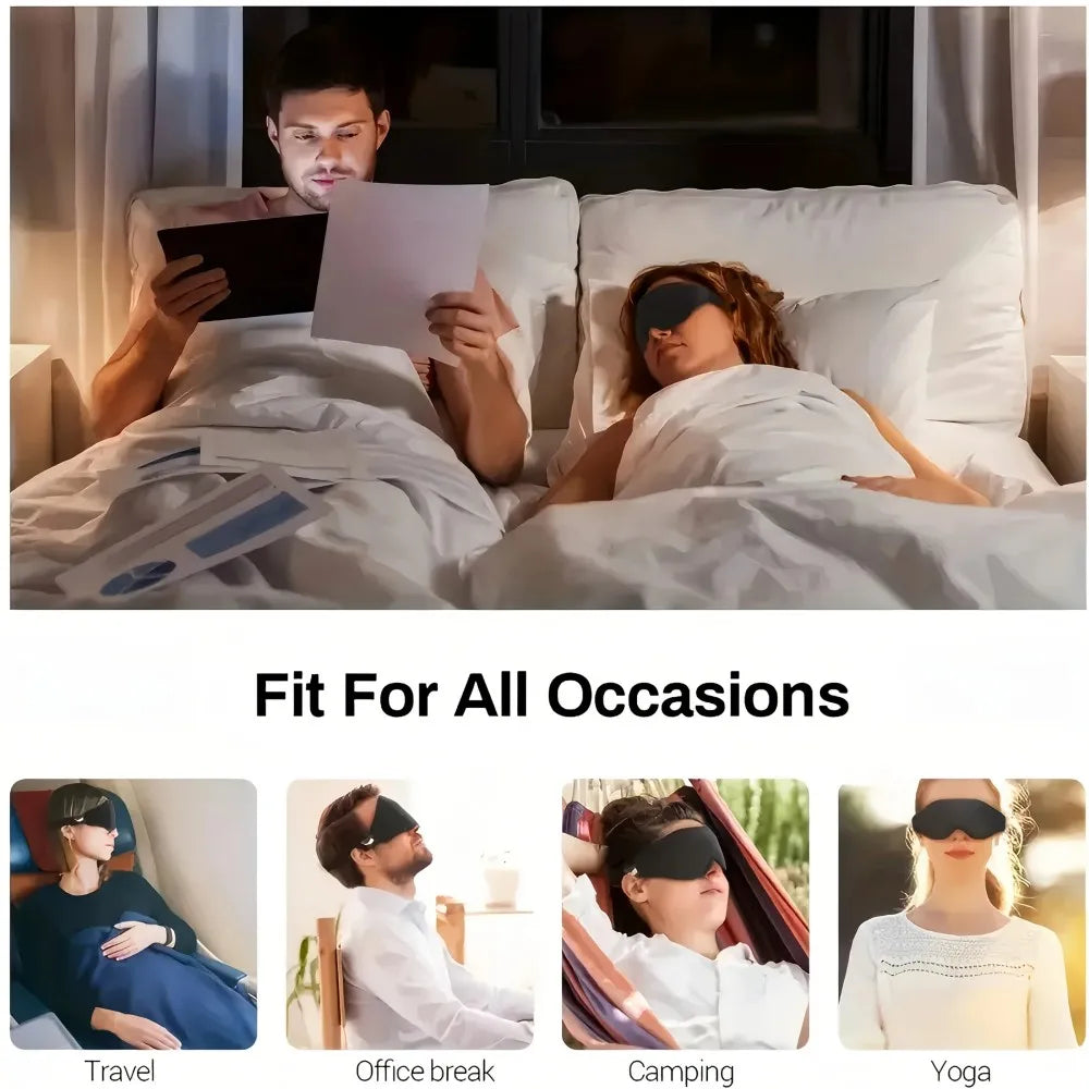 Breathable 3D Memory Foam Sleep Eye Mask For Deep Rest