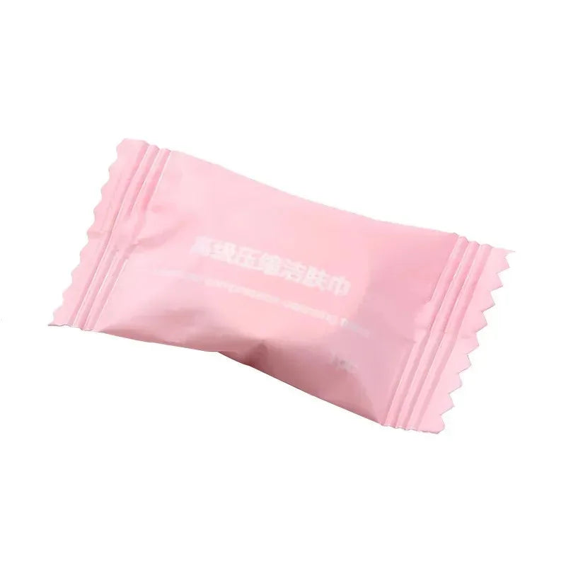 Mini Compressed Travel Towel Disposable Cotton Face Care Tablets