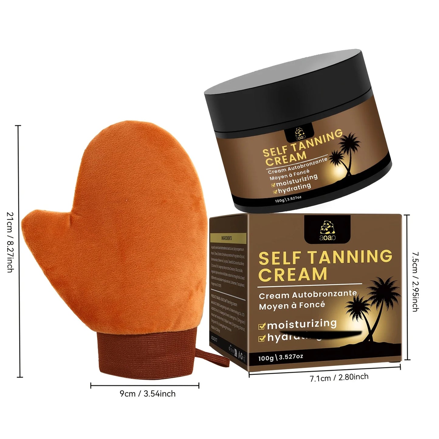 Aoao Self Tanning Firm Cream With Aloe And Coconut Moisturizer