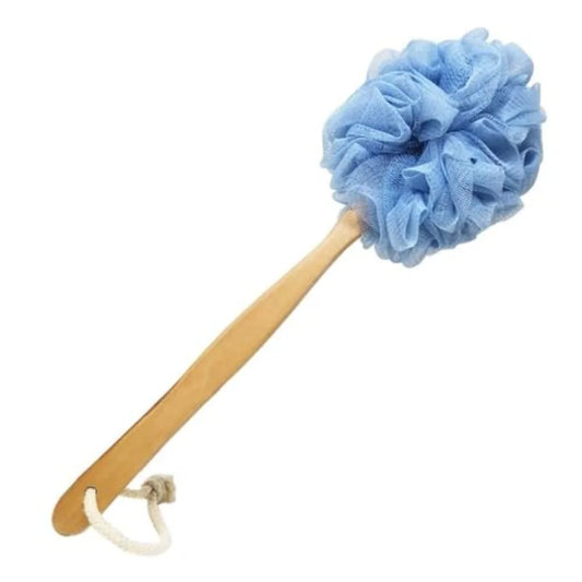 Premium Long Handle Bath Brush with Loofah For Men And Women