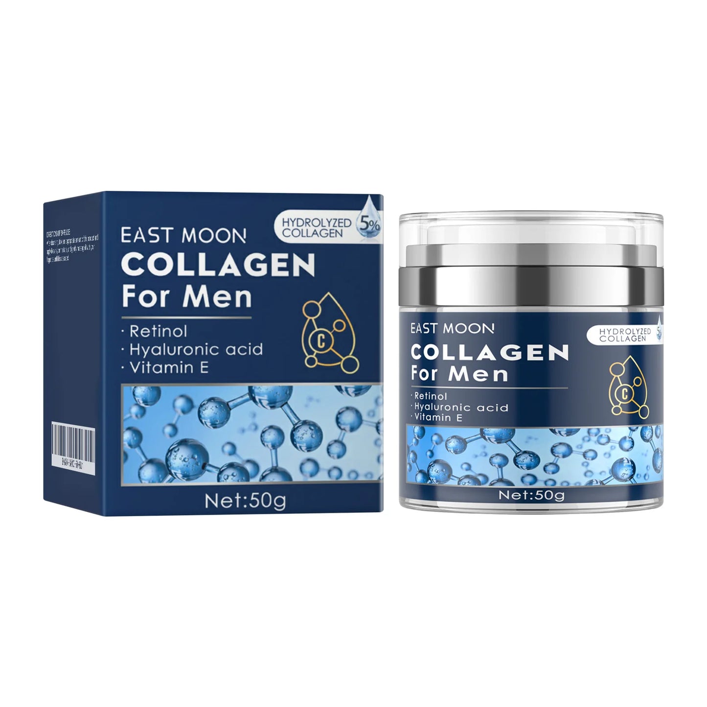 East Moon Men Retinol Collagen Firming Moisturizing Cream With Hyaluronic Acid