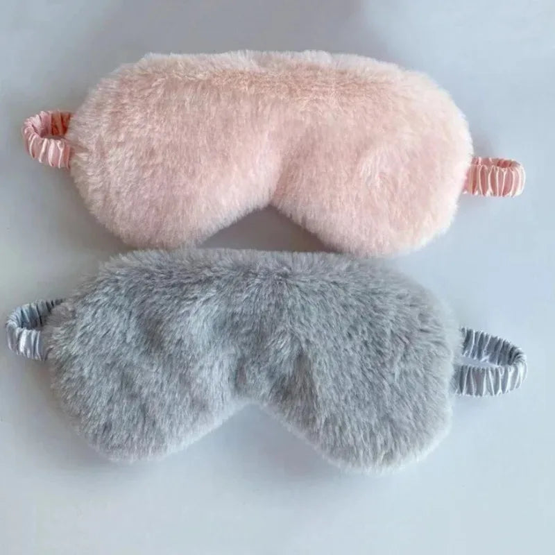 Soft Plush Sleeping Mask Eye Cover For Sleep And Nap