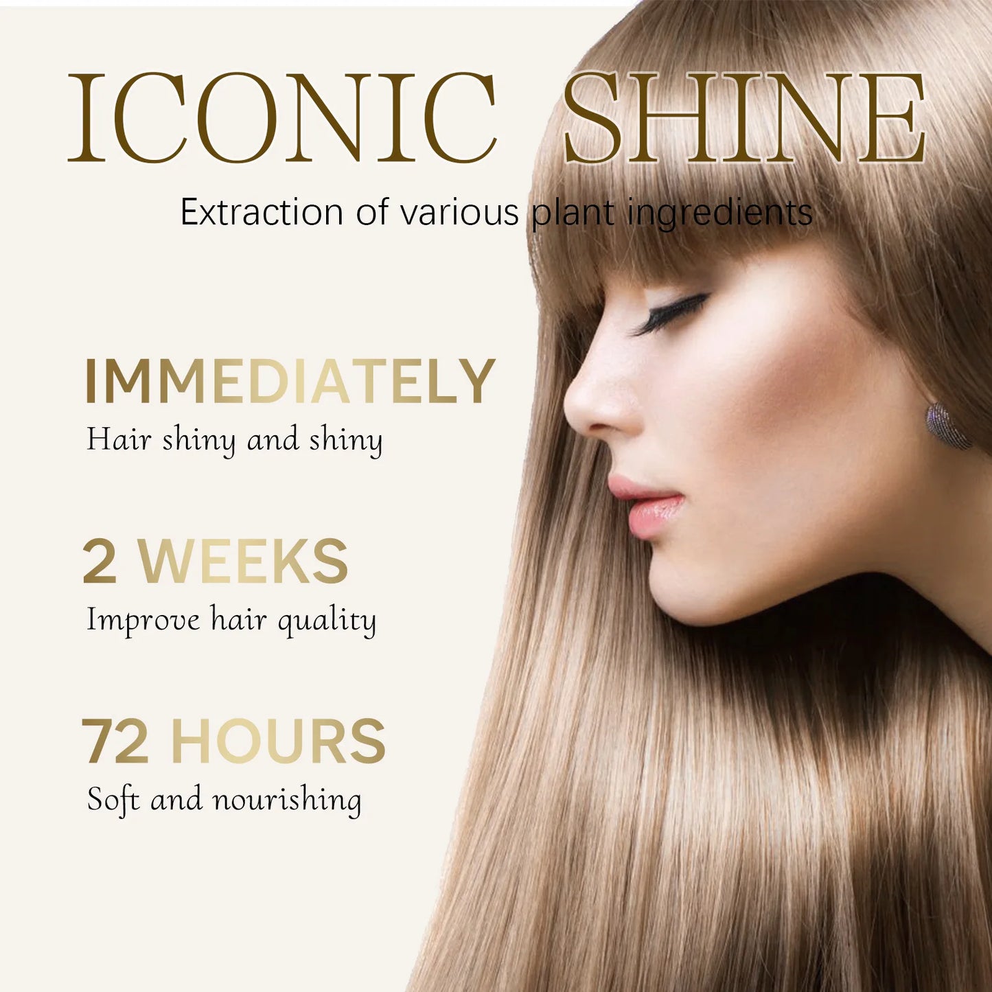 EELHOE Keratin Hair Serum For Smoothing Damaged Frizzy Hair Repair