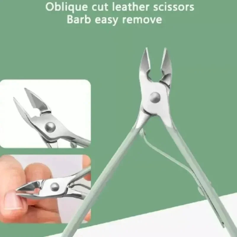 Stainless Steel Nail Clippers And Cuticle Nipper Travel Set