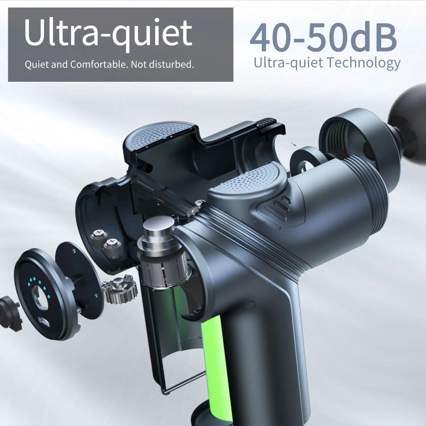 LEERCON Mini Muscle Massage Gun With Four Interchangeable Heads